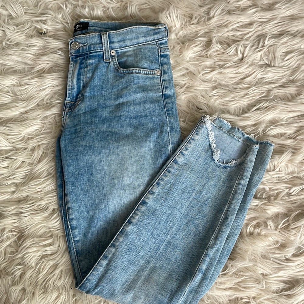 Light washed Ankle skinny